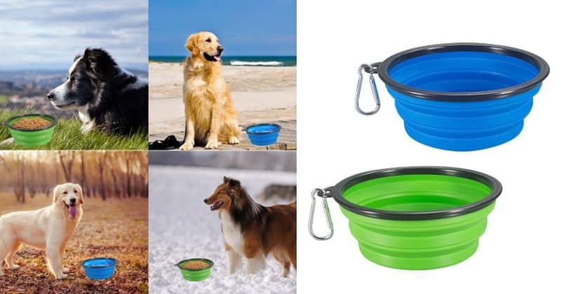 COMSUN Collapsible Dog Bowl